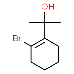 2-(2-溴-1-环己烯-1-基)-2-丙醇结构式
