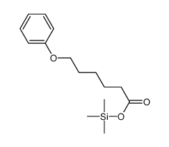 6-Phenoxyhexanoic acid trimethylsilyl ester结构式