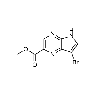 Methyl 7-bromo-5H-pyrrolo[2,3-b]pyrazine-2-carboxylate Structure