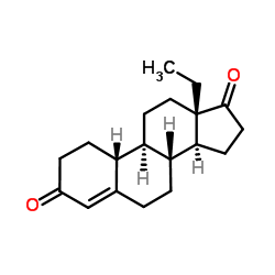 18-甲基-4-雌烯-3,17-二酮结构式