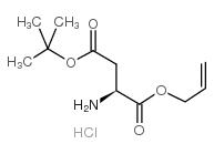 L-天冬氨酸β-叔丁酯α-烯丙基酯盐酸盐结构式