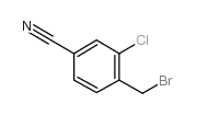 4-(bromomethyl)-3-chlorobenzonitrile structure