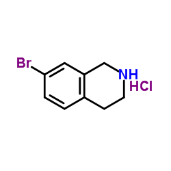 7-溴-1,2,3,4-四氢异喹啉盐酸盐结构式
