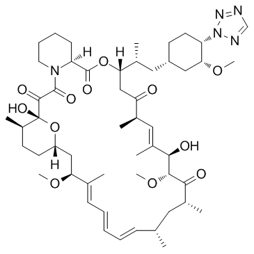 42-(2-Tetrazolyl)rapamycin Structure