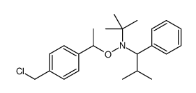 N-tert-Butyl-O-[1-[4-(chloromethyl)phenyl]ethyl]-N-(2-Methyl-1-phenylpropyl)hydroxylamine Structure