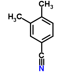 3,4-Dimethylbenzonitrile Structure