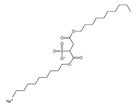 sodium 1,4-didecyl sulphonatosuccinate structure