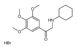 cyclohexyl-[2-oxo-2-(3,4,5-trimethoxyphenyl)ethyl]azanium,bromide Structure