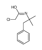 2-Chloro-N-(1,1-dimethyl-2-phenyl-ethyl)-acetamide结构式