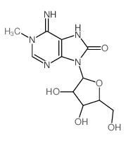 Adenosine,7,8-dihydro-1-methyl-8-oxo- (9CI)结构式