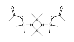 1,3-bis(acetoxydimethylsilyl)tetramethylcyclodisilazane结构式