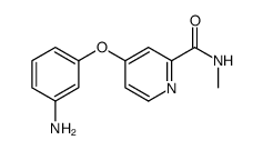 4-(3-氨基苯氧基)-N-甲基-2-吡啶羧胺结构式