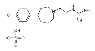 2-[2-[4-(4-chlorophenyl)azepan-1-yl]ethyl]guanidine,sulfuric acid Structure