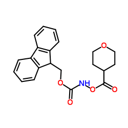 4-(Fmoc-氨基)四氢吡喃-4-甲酸结构式