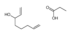 octa-1,7-dien-3-ol,propanoic acid Structure