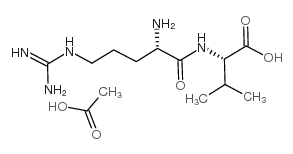 H-Arg-Val-OH acetate salt Structure