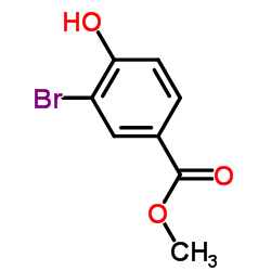 3-溴-4-羟基苯甲酸甲酯结构式