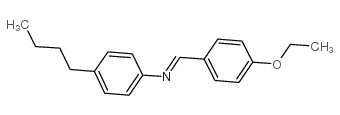 4'-乙氧基苯亚甲基-4-丁基苯胺结构式