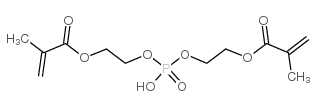 二[2-(甲基丙烯酰氧基)乙基]磷酸酯结构式