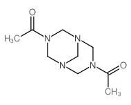 1,3,5,7-Tetraazabicyclo[3.3.1]nonane,3,7-diacetyl- Structure