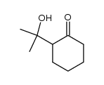 2-(1'-hydroxy-1-methylethyl)cyclohexanone结构式
