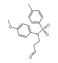 N-(4-methoxyphenyl)-4-methyl-N-(3-oxopropyl)benzenesulfonamide Structure