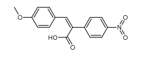3-(4-methoxy-phenyl)-2-(4-nitro-phenyl)-acrylic acid Structure