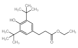 3-(3,5-二叔丁基-4-羟基苯基)丙酸乙酯结构式