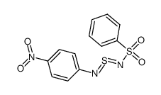 N-Phenylsulfonyl-N'-p-nitrophenylsulfur diimide结构式