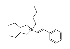 (E)-1-phenyl-2-(tri-n-butylgermyl)ethylene Structure