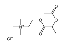 2-[(2-Acetoxypropanoyl)oxy]-N,N,N-trimethylethanaminium chloride结构式