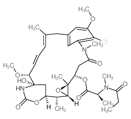 Maytansine,N2'-deacetyl-N2'-(1-oxopropyl)- (9CI) Structure