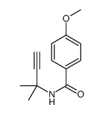 4-methoxy-N-(2-methylbut-3-yn-2-yl)benzamide结构式