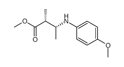 (2R,3R)-(-)-methyl 3-(4-methoxyphenylamino)-2-methylbutanoate结构式