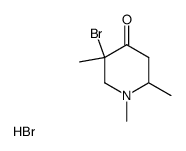 5-bromo-1,2,5-trimethyl-4-piperidone hydrobromide Structure