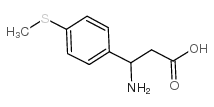 3-Amino-3-[4-(methylsulfanyl)phenyl]propanoic acid Structure