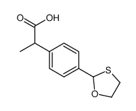 2-[4-(1,3-oxathiolan-2-yl)phenyl]propanoic acid Structure