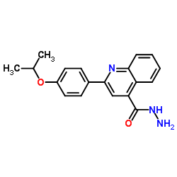 2-(4-Isopropoxyphenyl)-4-quinolinecarbohydrazide Structure