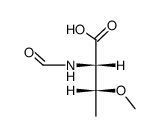 N-formyl-O-methyl-DL-threonine结构式