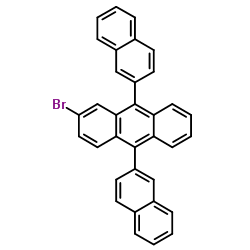 2-溴-9,10-双(2-萘基)蒽结构式
