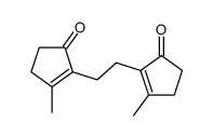 3-methyl-2-[2-(2-methyl-5-oxocyclopenten-1-yl)ethyl]cyclopent-2-en-1-one Structure