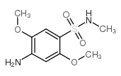 4-氨基-2,5-二甲氧基-N-甲基苯磺酰胺结构式