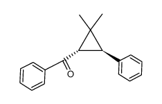 ((1S,3S)-2,2-dimethyl-3-phenylcyclopropyl)(phenyl)methanone Structure