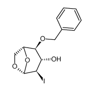 1,6-anhydro-2-iodo-4-O-benzyl-2-deoxy-β-D-glucopyranose Structure