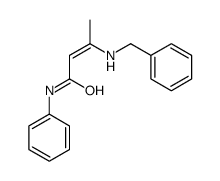 3-(benzylamino)-N-phenylbut-2-enamide结构式