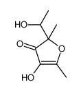 4-hydroxy-2-(1-hydroxyethyl)-2,5-dimethylfuran-3-one结构式