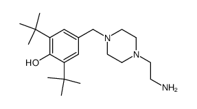 N-3,5-di-tert-butyl-4-hydroxybenzyl-N'-(β-aminoethyl)piperazine结构式
