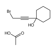 acetic acid,1-(3-bromoprop-1-ynyl)cyclohexan-1-ol Structure