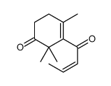 2,2,4-Trimethyl-3-[(E)-1-oxo-2-butenyl]-3-cyclohexen-1-one Structure