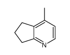 4-methyl-6,7-dihydro-5H-cyclopenta[b]pyridine结构式